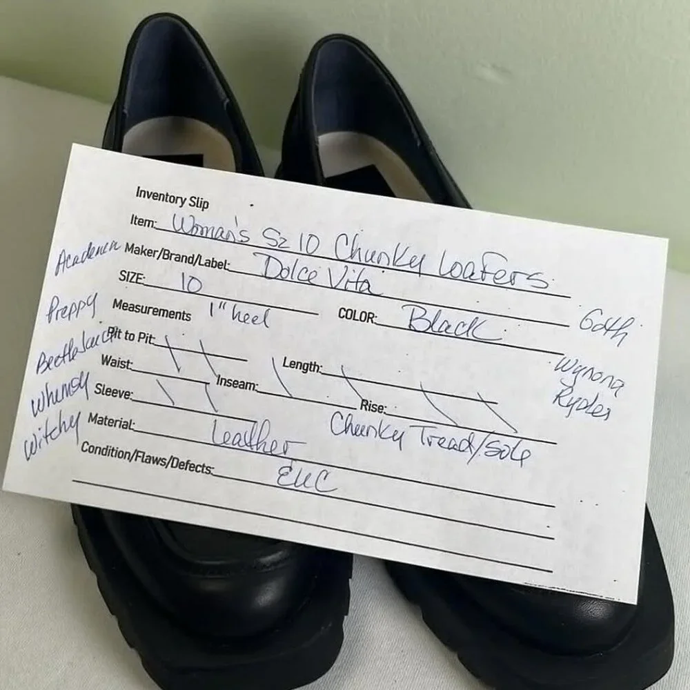 Woman's SZ 10 Chunky‎ Black Loafers by Dolce Vita Academia Witchy Preppy Cosplay
